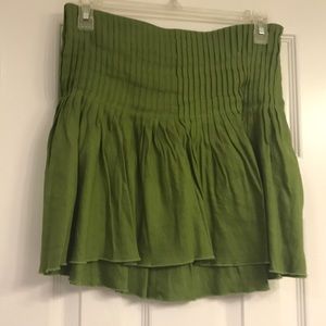 Bebe Green Skirt